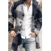 New Men's Woolen Stand Collar Mid-length Casual Coat with Pockets