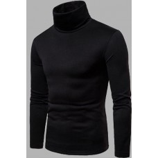 Men Turtleneck Basic Skinny Sweater